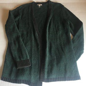 "Merona" Green and Black Cardigan (L)